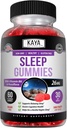Kaya Naturals Melatonin Gummies (26mg) Helse Supplement & søvnhjelp for voksne, hjelper deg å sove naturlig, vitamin B6 Gummies - 60 Gummy vitaminer for kvinner og menn - 30 dagers forsyning