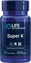 Extensión de vida Gamma E Mixed Tocopherols & Tocotrienols 60 Softgels e Super K Vitamin K1 MK-7 MK-4 Vitamina C 90 Softgels Bundle