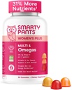 SmartyPants Naiste multivitamiini kummid - Täiustatud valem: Omega 3 (DHA/EPA), Metüülfolaat, CoQ10, D3-vitamiin, C-vitamiin B12, B6, A, K & tsink, inositool, Gluteenivaba, 90 loend (30 päeva pakkumine)