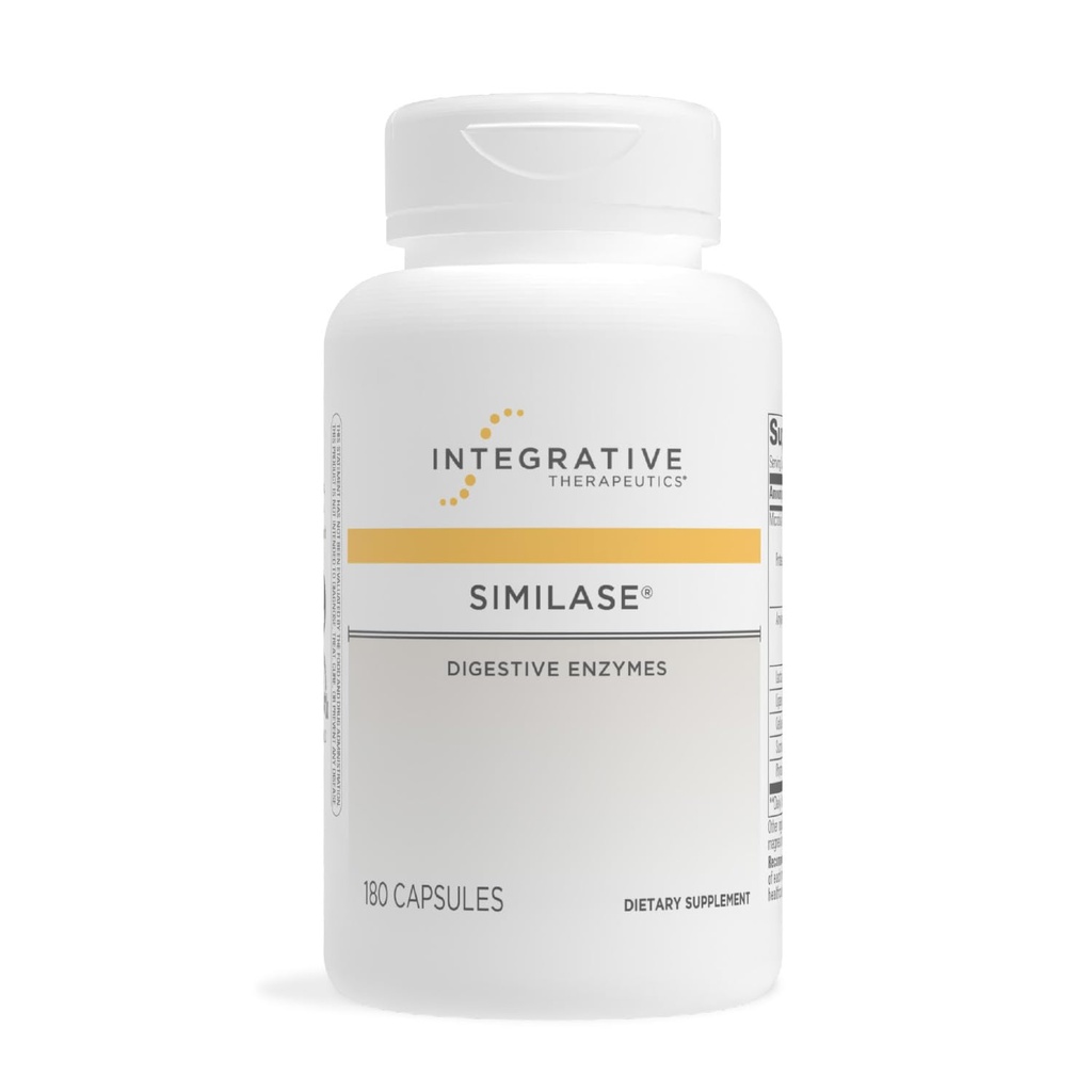 Integrative Therapeutics Similase - Vegan Digestion Support* - Comprehensive Blend of Digestive Enzymes* - Supports Digestion and Nutrient Absorption* - Dairy-Free - 180 Count (90 Servings)