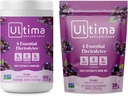 Ultima Replenisher Electrolyte Порошок Пити суміш Bundle – цукор Free – Grape, 90 сервірування каністра і 20 Наклейки – 6 Електролітів і мінералів – Keto Друго, Vegan, Non-GMO