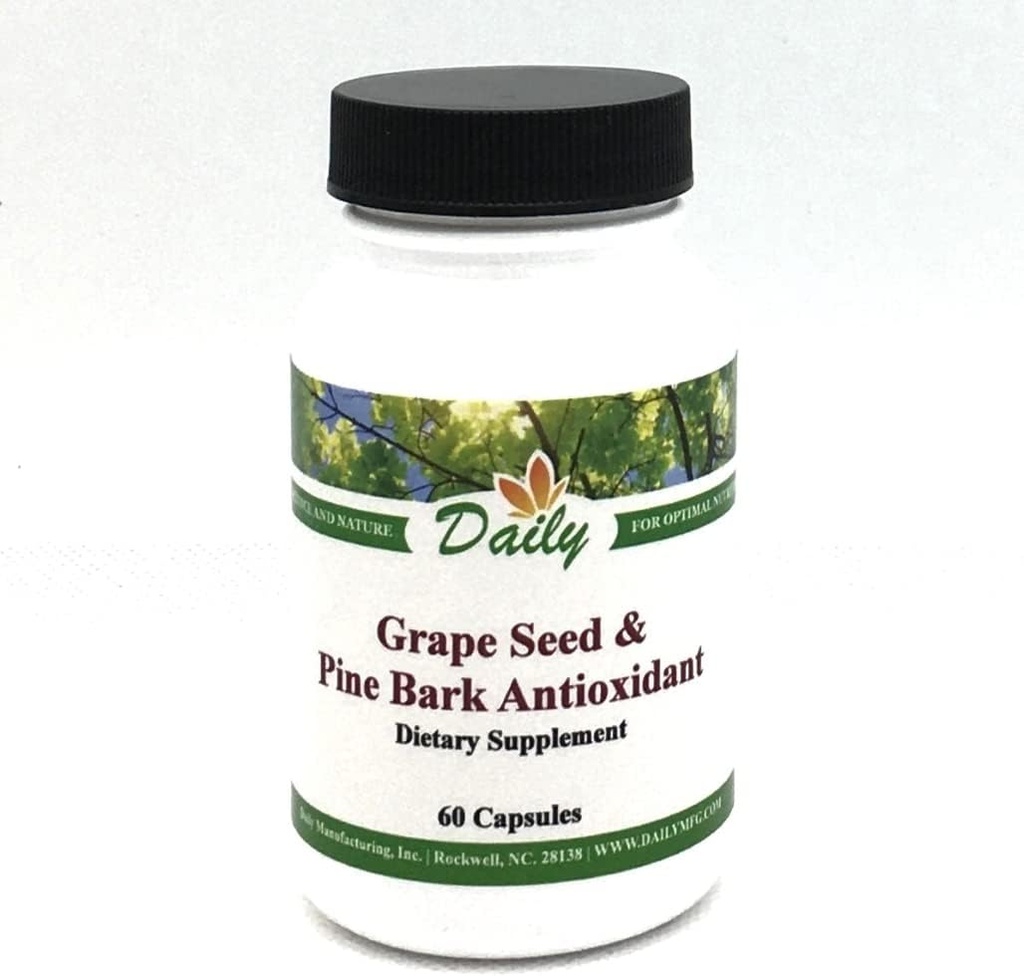 Daglig tillverkning Grape Seed & Pine Bark Extracts (OPC & Citrus Bioflavonoids)