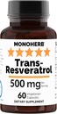 Trans Resveratrol 500 mg - 60 Veg Capsule 
