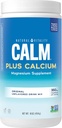 Natural Vitality Calm, Magnesium Citrate & Calcium Supplement, Bere miscela polvere Supporta una risposta sana a stress, senza glutine, Vegan, & non OGM, Originale, 16 oz