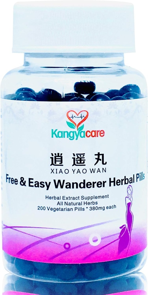 Xiao Yao Wan - bezmaksas & viegli Wanderer Herbal Pills - atbalsts Neregulāri cikli, Premenstrual sindroms, Stress, Krūšu diskomforts, Menopauze - veicināt sieviešu veselību - visi dabas -200ct (1)