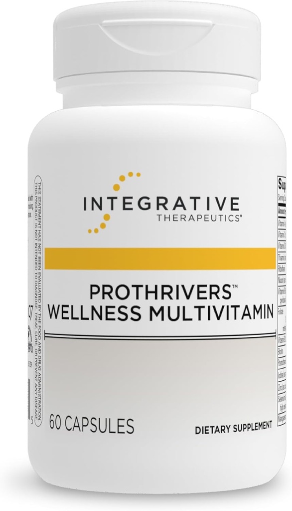 Thérapeutique intégrative ProThrivors Wellness Multivitamine - Comprend la vitamine A, C et B12 - Supplément multivitamine avec minéraux inclus - 60 capsules (30 portions)