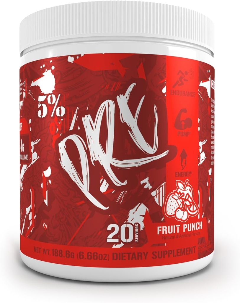 5% Nutriční kód Red Series Pre Workout Powder for men & Women IR 124; Energy, Pump, Power, Protein Syntéza & Focus IR 124; 300mg Caffeine, L- Citruline, Glycerol, Taurin, Alpha GPC, Huperzin (ovocný punč)