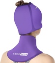 Comfitech Cold Cap and Neck Ice Pack Wrap Gel Combo, Priežiūros paketas galvos ir gimdos kaklelio, violetinė