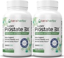 Tera Herbs Super Prostata 3X - Bladder Control, Hormone Balance & Podpora za razširjene prostate in pogosto uriniranje - Prostate dopolnila za moške w/Beta Sitosterol ni Saw Palmetto (2 paket)
