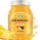 18.5OZ Sea Moss Gel, Raw Flavored Irish Seamoss Gel Immune and Digestive Support Витаминные минеральные добавки, ананасы