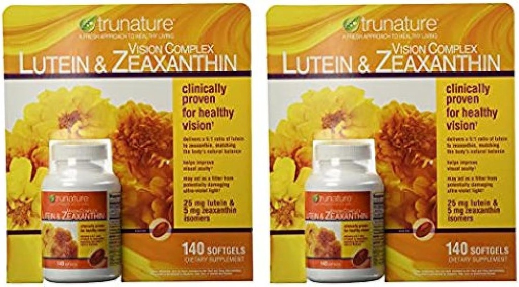 Complex Trunature Vision Lutein and Zeaxanthin Addition, 140 Count (2 Packs)