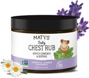 Matys Baby Chest Rub, beruhigende Stau Relief Vapor Rub für Babys 3 Monate alt +, Clean & Comforting Eucalyptus, Lavender, & Chamomile for Sleep, Non-GMO, Petroleum Free, Menthol Free, 4.5 oz Tub