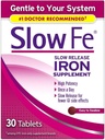 Slow Fe Slow Release Iron Supplement - 30 таблеток, пакет 4