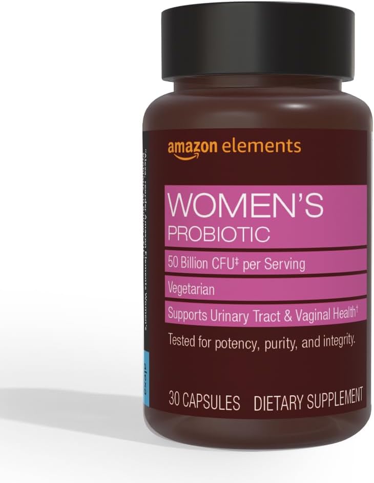   Elements One Daily Women's Probiotic, Support Urinary Tract and Vaginal Health, 50 Billion CFU (7 strains), Lactobaccilus and Bifidobacteria blend, 30 Capsules