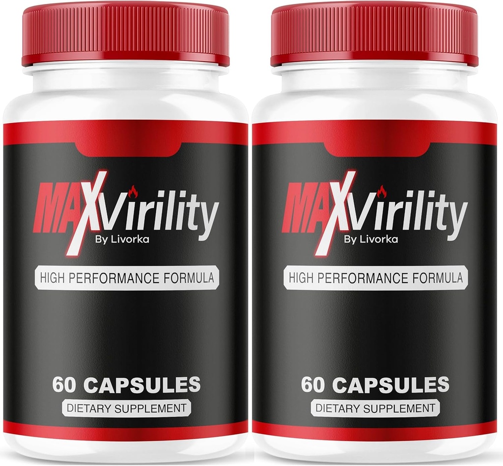 (2 Pack) Max Virility for Men, Max Virility, Max Virulity for Men, Max Virility Capsules, Max Virility 补编, Max Virility Pills for Men, Max Virility Pills, 120 Capsules for 2 个月