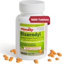 Bisacodyl Laxativo Temporário 5mg Comprimidos - Laxantes estimulantes para Obstipação Agição Rápida e Gentil - Overnight Obstipation Alívio para Adultos -1000 Comprimidos