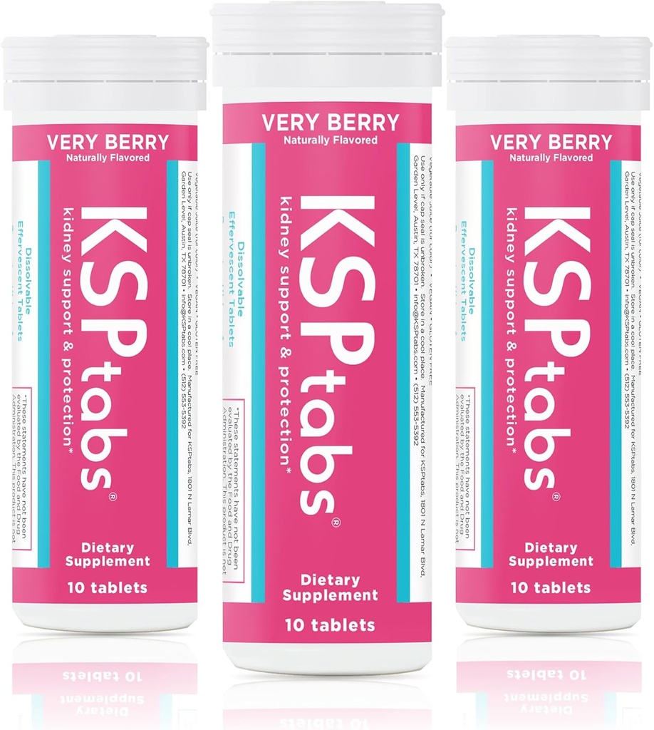 All Natural Hydration & Kidney Health Supplement to Combat 칼슘 Oxalate Crystal Formation, 아주 Berry-3 팩