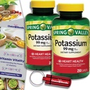 Volba Bundle Spring Valley Draslík srdce doplněk stravy Kaplety 99 mg 250 CT 2 pk (500 Celkem) + "Vitalita vitaminu" Průvodce & Keychain Pill Container (4 položky)!