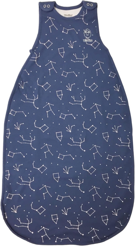 Woolino Big Kids Sleeping Bag, 4 Season Baby Sleep Sack, Merino Wool и Organic Cotton Wearable Blanket, 4-6 години