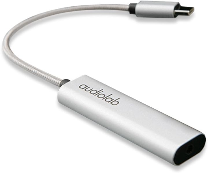 Audiolab Portable Headphone Amplifier Audio Powered USB DAC Headphone Amp for Phone (Android,USB-C Port)