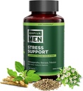 Stress Support Supplement med Ashwagandha, Bacopa, Tribulus og andre urter og vitaminer, støtter avslappet sinnstilstand, 60 dagers forsyning, 120 kapsler