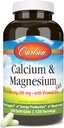 קרלסון - Calcium & Magnesium Gels, 2:1 Calcium כדי Magnesium Ratio, 200 מ"ג Calcium תוסף, 100 מ"ג מגנזיום מגנזיום, תמיכה העצם, ייצור אנרגיה, 250 Softgels