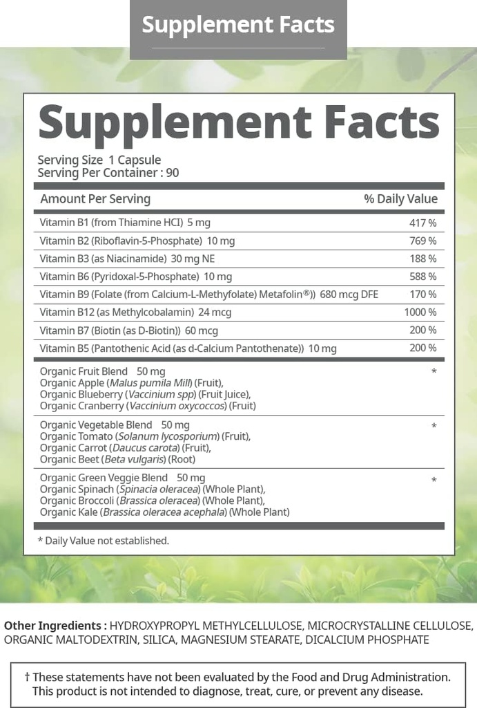 Atomy Vitamin B Complex Vegan Gluten brez GSO