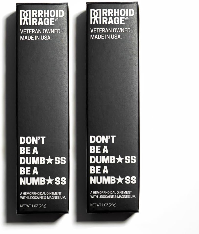 Hemoroid & Fissure Ointment - Léčba lidokainem, Aloe Extract, Magnesium sulfát, Balsam Fir, rychle působící hemoroidní krém pro svědění, otoky a maximální bolest Relief (2- Pack)