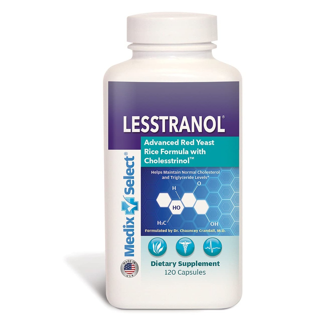 Lesstranol Advanced Red Yeast Rice Formula (90 Day Supply)