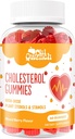 Suplimente de colesterol cu 1500 Mg plante sterols & Stanols, Cholesterol Support Gumies, Cholesterol Complex Gumies, Mentine nivele normale, Aroma mixta Berry, 60 Conte