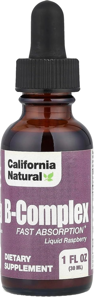 California Natural B Complex Sublingual Supplement, Himbeer, 1 Unze