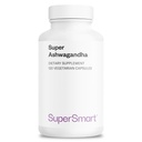 SuperSmart Super Ashwagandha 600mg per Day (Patented) - KSM-66 Ashwagandha - High Potency 5% Withanolides | Non-GMO & Gluten Free - 120 Vegetarian Capsules