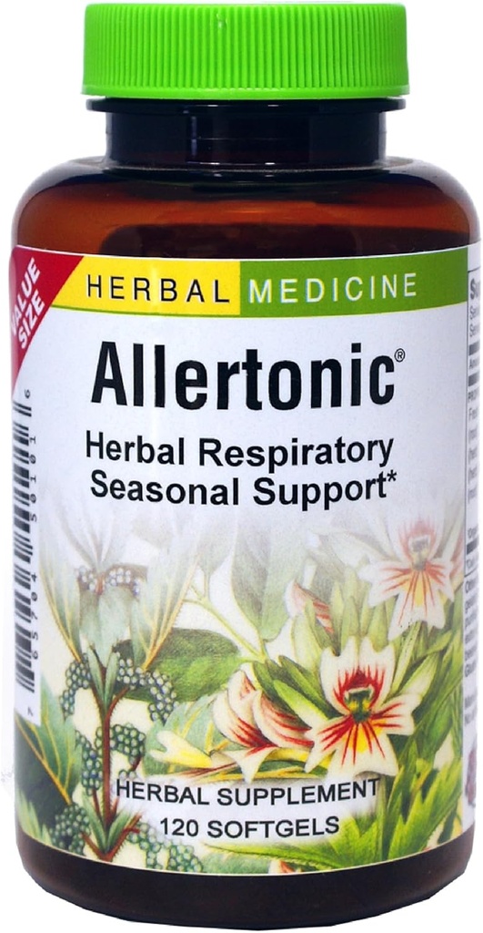 Herbs Etc. Allertonic - Healthy Breathing Support - Herbal Blend to Aid Against Seasonal Discomfort - Lung & Respiratory Health Support with Stinging Nettle - 120 Softgels (120 Servings)