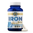 Vykee Nutrition Iron Bisglycinate - 36 mg for Men and Women, Gentle Iron Supplement to Help Maintain Healthy Iron Levels, High Absoprtion, Non-GMO, Gluten-Free - 120 Capsules