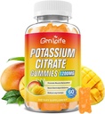 Pastilhas de citrato de potássio, pastilhas de alto suplemento de potássio 1200mg para adultos e crianças, Suporte Cães de pernas e saúde muscular, Vegan, Mango Flavor 60 Conde