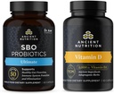 古营养 SBO Probiotics Capsules, Ultimate, 60 Counter + 维生素 D Capsules, 90 Caps