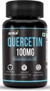 Quercetin 100mg Capsule - 95% -os standardizálással, 124; High Purified & Bioavailable Supplement, 124; Natural Bioflavonoids & Powerful Anti- Oxidants (30 kapszula)