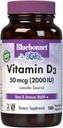 Bluebonnet Nutrición Vitamina D3 2000 cápsulas de verduras IU, axuda no crecemento muscular e esquelético, colecalciferol de Lanolin, D3, Non GMO, libre de glute, libre de soia, libre de leite, Kosher, 180 cápsulas vexetais