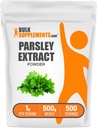BulkSupplements.com Poudre d'extrait de persil - Supplément de persil, source antioxydante, supplément à base de plantes - sans gluten, 1g par portion, 500g (1,1 lb) (paquet de 1)