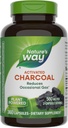 La natura està activada per Charcoal, Binds Unwaned materials i gas en el Tract Digest*, 560 mg per 2-Capsule Serving, 360 Capsules (Parling Vari)