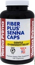 Yerba Prima Fiber Plus Senna kapselit, 180 Count - Hellävarainen yön yli, USA Made, Ei-GMO, Gluteenittomat