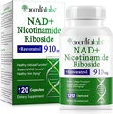 NAD Nicotinamid Riboside Resveratrol 900 mg - Resveratrol ile NAD Supplement | NAD+ Anti-Aging, Cellular Enerji, DNA Onarımı | NAD Nicotinamid Riboside 900 Yüksek Abpsiyon ile