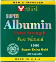 Neu & Verbesserte Super Albumin Gold Extra Strenth 1500 mg 200 Kapseln