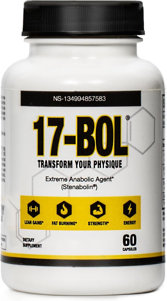 Avry Labs Extreme Anabolic dodatek – Pre-Workout prehranska dopolnila, Lean Muscle Builder & Fat Burner – Podpira sintezo beljakovin, Testosteron ravni in mišično rast – Vegan, 60 kapsul