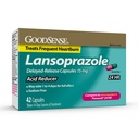 GoodSense Acid Reducer Lansoprazole Delayed Release Capsules, 15 mg, 42 Count