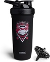 Smartshake TMNT Ninja Power Reforce Stainless Steel Protein Shaker Bottle 900 ml  по 30 oz - Leakproof Vin-on Lid - BPA Free - Unisex - Black