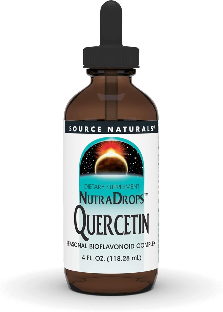 "Source Naturals NutraDrops Quercetin, Complexe biolavonionné saisonnier* - 4 oz"