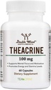 Theacrine (Teacrine) 100 Mg, 60 Capsules - Energy and Focus supplement (Similar to Caffeine Pills but More Subtle and Longer lasting) Non-GMO and Gluten Free by Double Wood