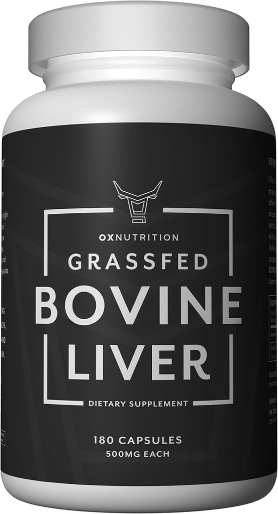 OXNUTRITION Grassfed Beef Liver Capsules (Desiccated) 