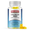 Alpha Lipoic Acid 600mg Gummies, Sugar Free Chewable R Lipoic Acid Supplement for Antioxidant & Nervous System Support, Brian & Skin Health, Pineapple Flavor, 60 Count